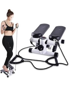 Exercise Machine,Lateral Side Stepper,Mini Stepper Stepping Legs with Resistance Bands multi-functional equipment,women
