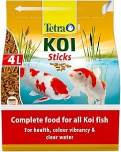 Tetra Pond Koi Sticks, Complete Food for All Koi Fish, 4 Litre