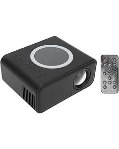 Mini Projector, 1080P Full High Definition Projector, Portable LED Home Theater Movie Projector, Durable Eye Protection Video Projector Compatible with IOS Android Laptop (Black)