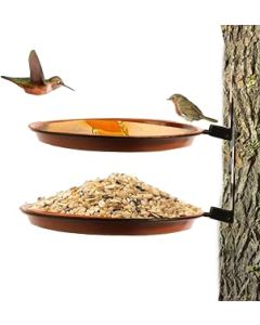 Bird Feeders, 2 Packs Bird Bath Wall Mounted Bird Bath Hanging Bird Water Feeder for Outdoor Wild Birds Garden Decoration