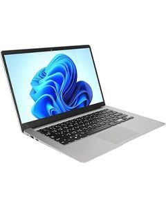 Eulbevoli Smart Laptop, Business Laptop Dual Stereo Speakers 6000mAh Battery 14.1 Inch 1920X1080 Resolution 6GB RAM 1TB ROM for Video for Work (UK Plug)
