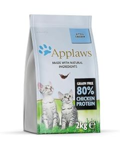 Applaws Complete Natural and Grain Free Dry Kitten Cat Food with Chicken, 2 kg Bag (Pack of 1) color 3.Packaging may vary.