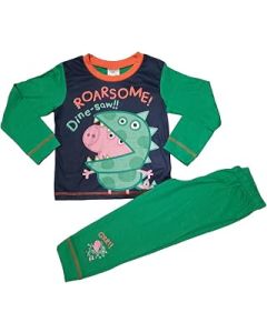 George Pig Boys Roarsome! Dine-Saw!! Pyjamas Ages 18 Months To 5 Years