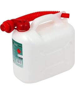 SPARES2GO Fuel Can Petrol Diesel Jerry Canister with Flexible Spout (5L)