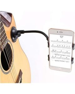 Aolongjs Sheet music stand Guitar Mobile Phone Clip Holder Stand 360 Degree Rotatable Lightweight Portable Music Elements Suction Cup Bracket