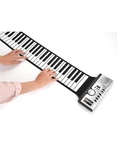 CHUANGRUN Roll Up Piano, 61Key (C2~C7) standard tone 5 tone group +1 key, 128 kinds of tone, 100 beats, 40 Option Bonding, internal loudspeaker can connect external audio/headset, for beginners