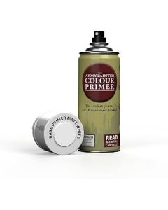 The Army Painter Colour Primer Matt White, 400 mL Acrylic Spray Primer, Spray Paint for Tabletop Roleplaying, Boardgames, and Wargames Miniature Modelling