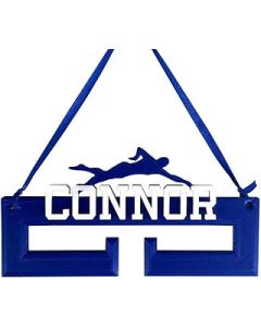 Swimming Swimmer Medal Hanger/Holder - Personalised - 3D Printed