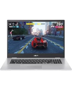 ASUS 17 inch Chromebook CX1700CKA 17.3" HD+ Laptop (Intel Celeron N4500, 4GB RAM, 128GB SSD, Chrome OS), Silver