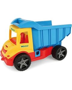 Wader 32151 Truck Tipper with Lockable Trough, from 12 Months, Approx. 38 cm, Multi-Coloured, Standard