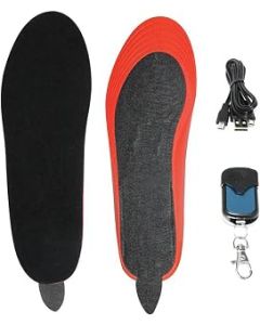 Foot Warmer Heated Insoles with Remote Control,Rechargeable Heating Shoe Inserts for Men Women,Wireless Foot Warmer for Hunting Hiking Camping,Can Be Cut,41-46