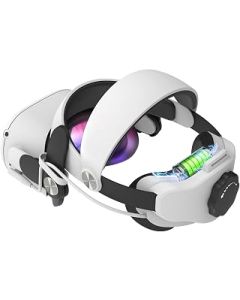 Elite Strap with Battery for Oculus Quest 2,Newenmo 5300mAh Battery Pack Head Strap Compatible with Quest 2,Adjustable VR Accessories for Quest 2 Halo Strap to Reduce Pressure & Extend Playtime