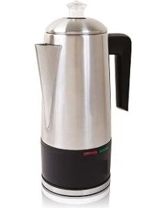 Unibos Electric 12 Cup Stainless Steel Coffee Percolator 1.8L Coffeemaker Makes Delicious, Perfectly Brewed Coffee Anytime
