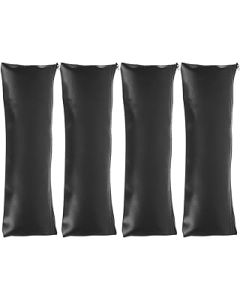 Portable Mic Pouch Microphone Case 4pcs Pu Leather Mic Storage Bag Single Microphone Bag Wireless Microphone Carry Pouch Mic Box for Microphone Accessories Microphone Carrying Case