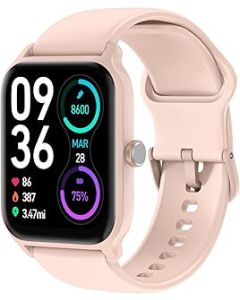TOOBUR Smart Watch for Women Alexa Built-in, 1.8" Smartwatch (Answer & Make Calls) Fitness Watch Tracker with Heart Rate/Blood Oxygen/Sleep Monitor, IP68 Waterproof Compatible Android & iOS