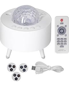 XNHAFW LED Tripod Projector Lamp Star Sky Music USB Powered Projector Light for Home Bedroom Projector White