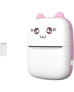 Wireless Portable BT 203dpi Micro Thermal Printer Photo Label Notes Error Problem Portable Printing (Color : Pink)
