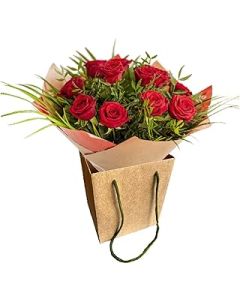 Red King Rose Fresh Cut Flowers Perfect for Birthday - Anniversary - Lovely Gift - Free Next Working Day Flower delivery - Winter Flowers
