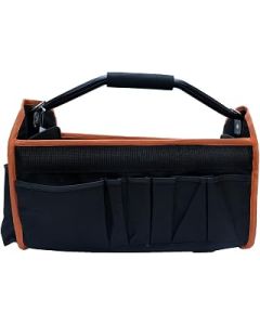 Professional Grade Tool Bag, 16-inch with Waterproof Design, 14 Pockets, Tubular Handle with Foam Grip, Adjustable Shoulder Strap, and Collapsible Design - Store Your Tools with Confidence