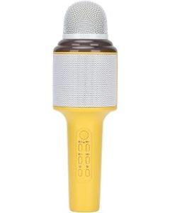 Wireless Bluetooth Gifts for Girls 8-10 with LED Lights for Kids for Karaoke(yellow)