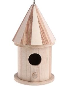 XTYaa Wooden Nesting Nest Box Bird Cage House Small Birds Blue Tit Wren
