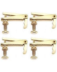 Drfeify Violin String Adjusters, 4Pcs Durable Alloy Fine Tuners String Adjusters Replacement Parts for3/4 4/4 Violin