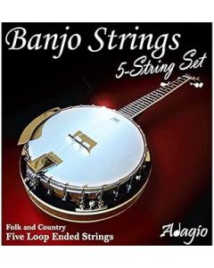 Adagio Musical Instruments Pro 5-String Banjo Strings Pack BAN5
