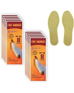 WORLD-BIO WORLD BIO Insole Foot Warmers Long Lasting Safe Natural Odorless Air Activated Warmers Up to plhour of Heat 10 Pairs Value Pack 8.5 x 25 cm 10 Pairs foot warmers