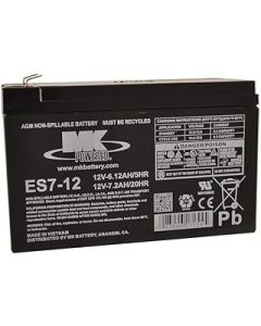 12V 7.2Ah MK Sealed Lead Acid (AGM) Battery