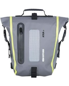 Oxford Aqua T8 Motorcycle Tail Bag Black/Grey/Fluo Waterproof Bike Luggage 8 Litre (OL465)