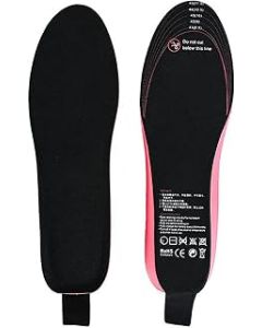 Foot Warmer Heated Insole USB Rechargeable Heating Electric Heating Shoes Insoles with Remote Control for Hunting Fishing Hiking Camping Unisex,41-45