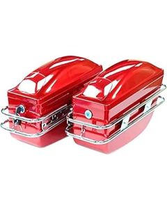 FAiruo Waterproof Motorcycle Roof Box, Motorcycle Luggage Storage Side Boot Kick Scooter Luggage, Universal Side Luggage Hard Shell (Color : C)