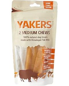 Yakers Dog Chew Medium, 130 g (Pack of 2)