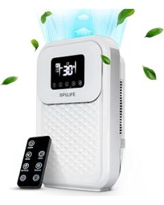 Compact Dehumidifier, Dehumidifiers For Home, Premium Dehumidifier For Bedroom, 1500ml Water Tank With LCD Screen, Dehumidifier and Air Purifier, Mini Dehumidifier For Office, Kitchen, Basement