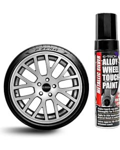 E-Tech Metallic Silver Car Alloy Wheel Professional Touch-Up Pen Stick Paint