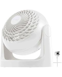 Woozoo ® by Ohyama, Powerful, silent desk fan / table fan, 30W, 13m², Patented 3D propellers, 360° rotation, 3 speeds, For office, living room, next to bed - Woozoo PCF-HE15 - White [UK model]