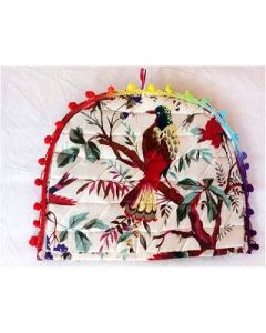 Marusthali Tea Cozy-Tea Cozies-Tea Cover For Tea Pot Indian Handmade Cover 14'' × 11'' Inches (black)