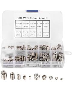 WANGCL 150PCS Threaded Inserts Helicoil kit Stainless Thread Repair Kits M3 M4 M5 M6 M8 Helicoil Type