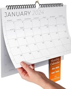 Calendar 2023/24 Minimalist Wall Calendar - July 2023 to December 2024 (monthly calendar in A4 landscape format) Premium annual calendar for easy and efficient planning from Milula Studios