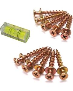 Hangman Bear Claw Picture Hanging Screws x 10 + Mini Level