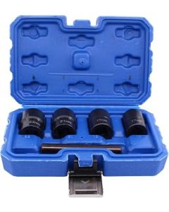 HouYeen Emergency Locking Wheel Nut Impact Bolt Lug Removal Extractor Twist Socket Remover Tool 17MM,19MM, 21MM, 22MM with Straight Bar
