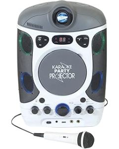 Mr Entertainer Bluetooth Karaoke Machine with LED Projector. Includes 1 x Mic, 2017 CDG Hits Disc+ FREE Xmas CDG