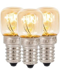 Klass Home (3 Pack) Salt Lamp Bulb | Oven Bulb | Fridge Bulb | Small Screw E14 15W Bulb 300°C Dimmable Incandescent Bulbs Pygmy Bulb for Oven Light Bulb | Himalayan Salt Lamp Light Bulbs | Lava Lamp