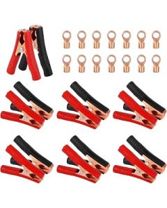 dafuhao 100A Jumper Cables Boost Clamp 14 Pieces Car Battery Charger Clamps, Crocodile Alligator Booster Clamps
