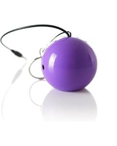 KitSound Mini Buddy and Portable Rechargeable Universal Wired Speaker with USB Charging Cable Compatible with Smartphones , Purple , KSMBPU