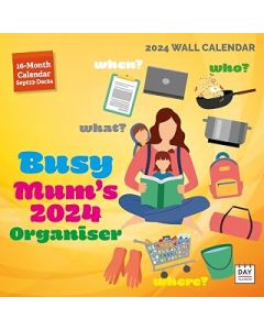 Busy Mum's Family Organiser Calendar 2024 | Square Wall Calendar | 12 Months | Dayplanner Publishing
