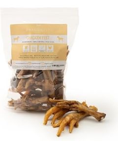Dragonfly Products Air Dried Chicken Feet for Dogs | 300g (approx. 20 pieces) | Natural, Healthy, Dried Chew Treat | EU Produce | Grain Free and Hypoallergenic