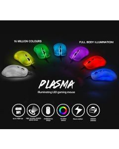 Gaming Mouse Sumvision® Plasma | Fully Programmable Wired USB |16 Million Colour LED True RGB Mouse | Japanese Omron Switches | US Broadcom Avago Sensor| Full Macros Editor (UK DESIGN UK TECH SUPPORT)