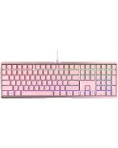 CHERRY MX BOARD 3.0 S, Mechanical Gaming Keyboard with RGB Illumination, US-International Layout (QWERTY), Durable Aluminium Frame, MX Silent RED Switches, Wired, Pink