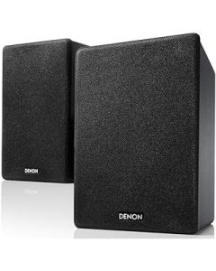 Denon SCN10 Speakers, Two-Way HiFi Speakers for TV Sound System, 2x 65W, Compatible with Receivers & Amplifiers, Elegant Design - Black SCN10BKEM